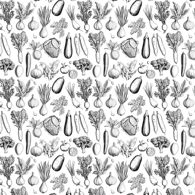 Disegno vegetale disegnato a mano