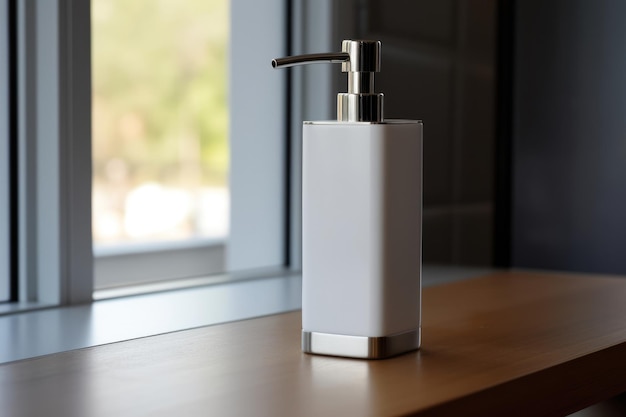 Dispensatore liquido sapone pulito cura della salute oggetto di igiene bagno cosmetico bianco