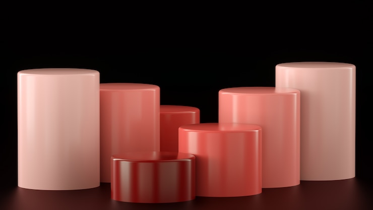 Foto display cilindrico 3d