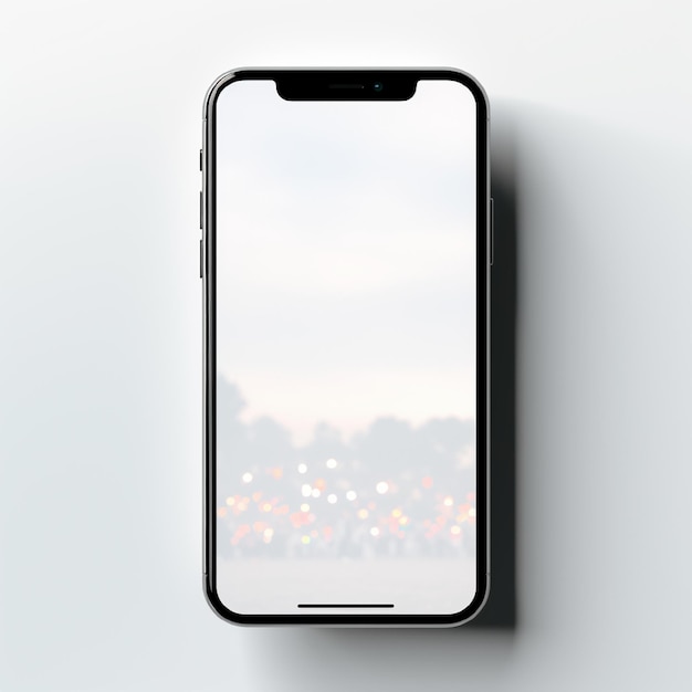 Display di mockup dello schermo mobile generato in ai