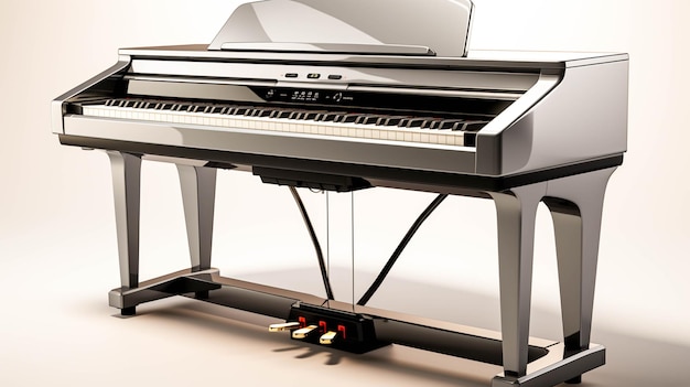 Dispositivo elettronico Piano su sfondo bianco