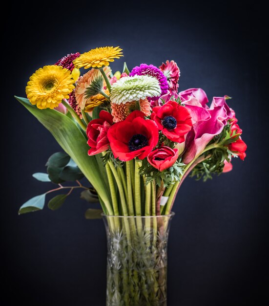 Disposizione dei bouquet di fiori