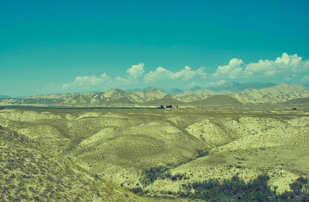 Distretto montano dell'altopiano della regione di JalalAbad nel Kirghizistan occidentale