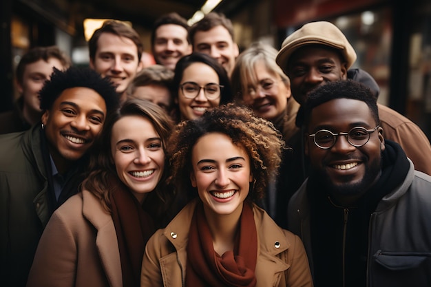 Diverse etnie generazione di IA