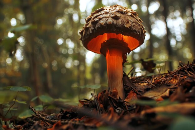 Diversi funghi nella radura