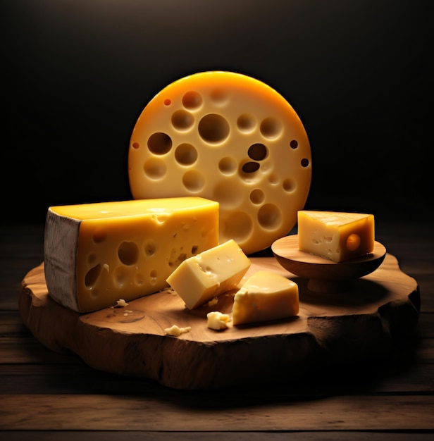 Diversi tipi di delizioso formaggio sulla tavola