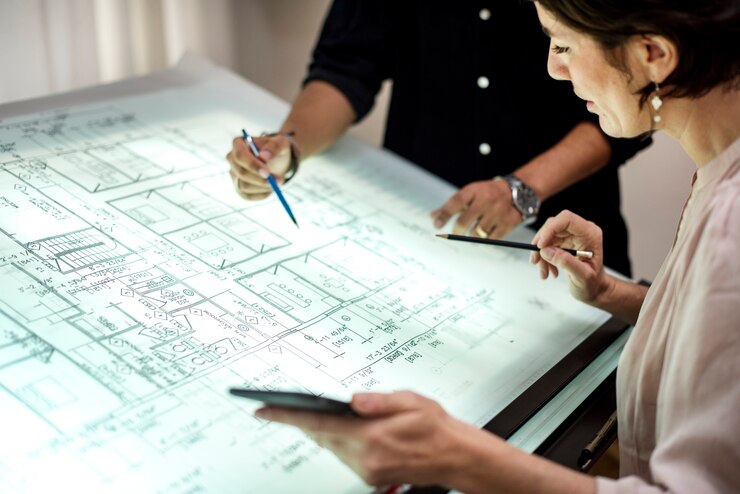 Foto diversi uomini d'affari che lavorano