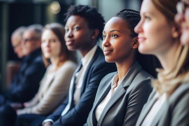 Diversità etnica Persone di diverse culture che partecipano a un colloquio di lavoro inclusivo ed equo