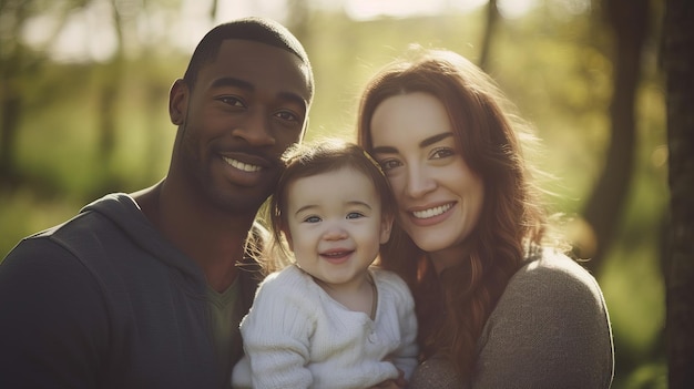 Diversità familiare di diversi mesi