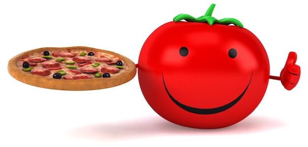 Divertente animazione al pomodoro