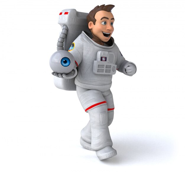 Divertente animazione da astronauta