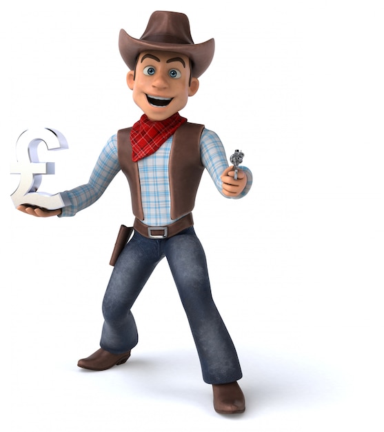 Divertente animazione da cowboy