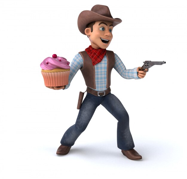 Divertente animazione da cowboy