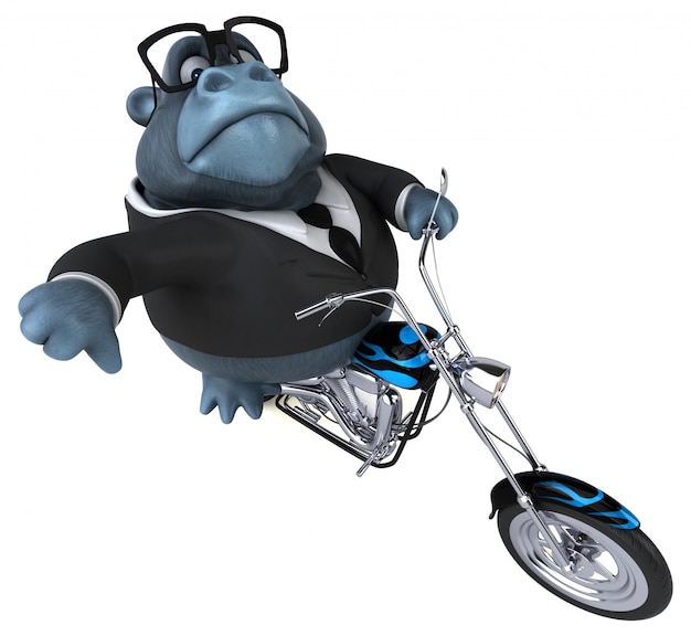 Divertente animazione gorilla