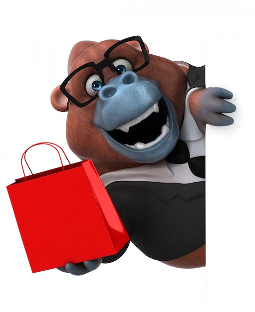 Divertente animazione orangutan