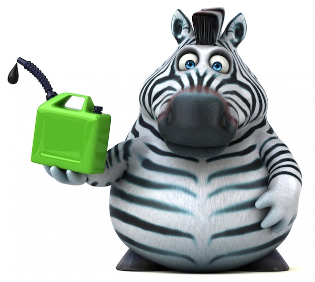 Divertente animazione zebra