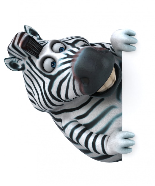 Divertente animazione zebra