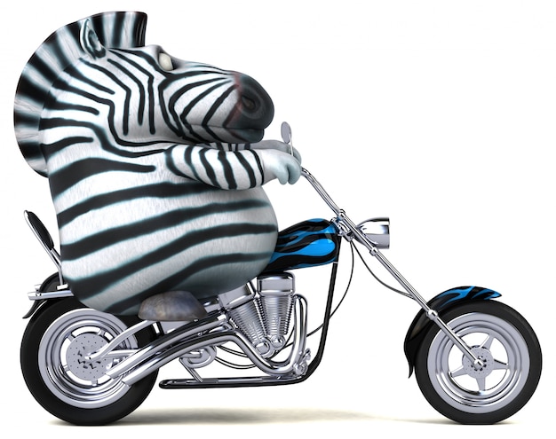 Divertente animazione zebra