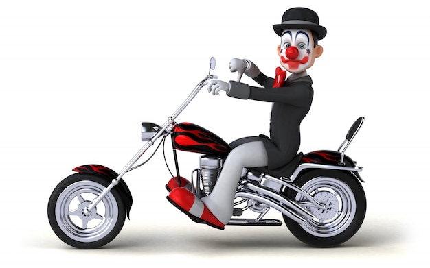 Divertente clown - illustrazione 3D