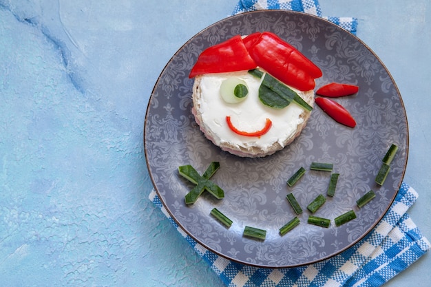 Divertente panino per bambini a forma di pirata