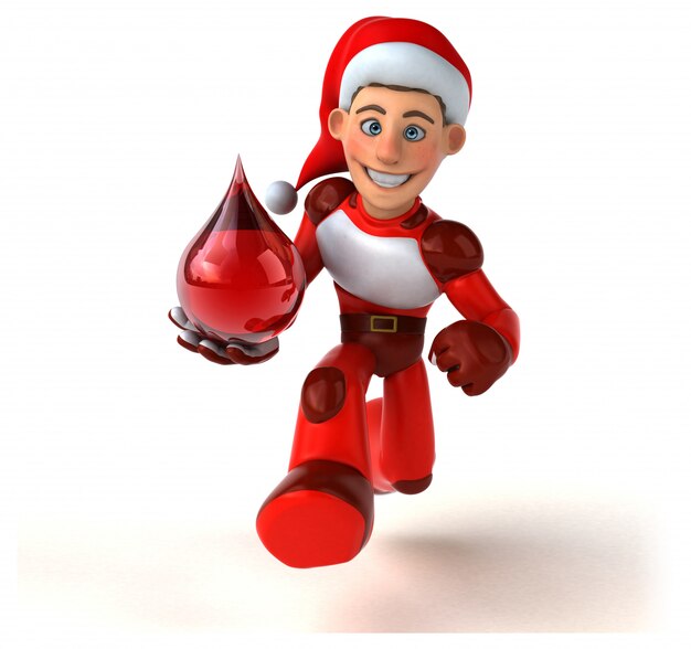 Divertente Super Babbo Natale - personaggio 3D