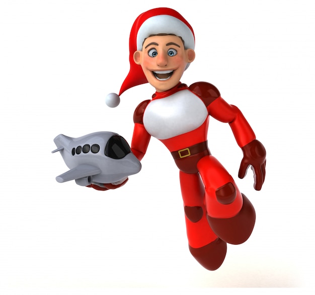 Divertente Super Babbo Natale - personaggio 3D