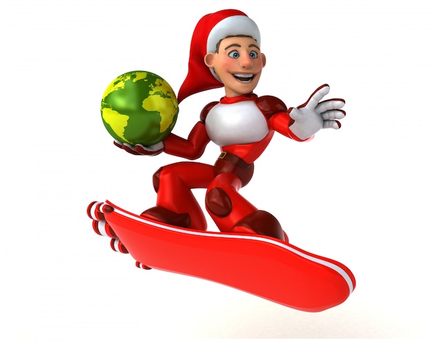 Divertente Super Babbo Natale - personaggio 3D