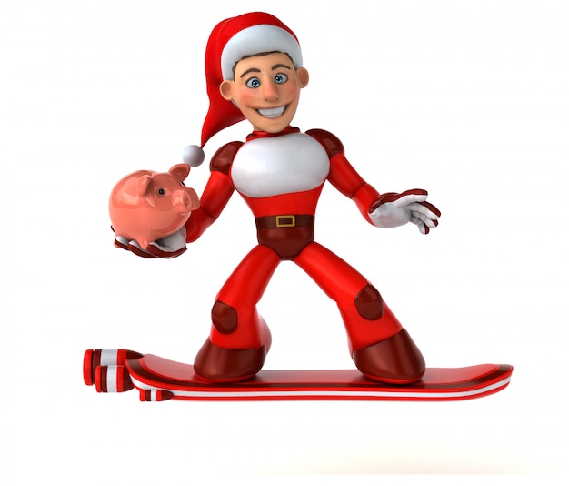 Divertente Super Babbo Natale - personaggio 3D