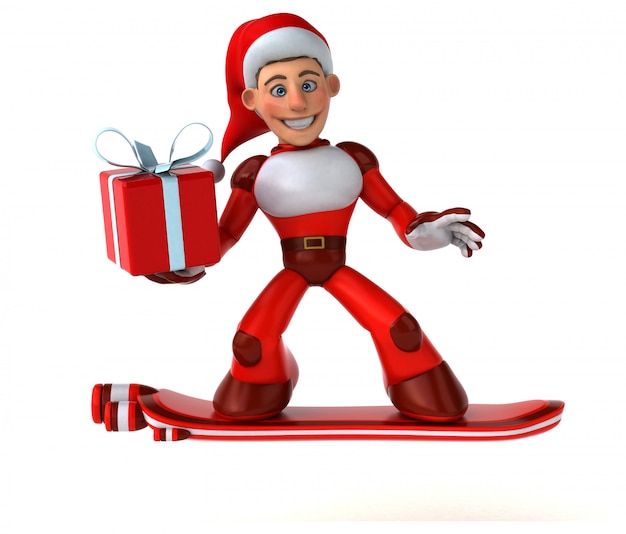 Divertente Super Babbo Natale - personaggio 3D