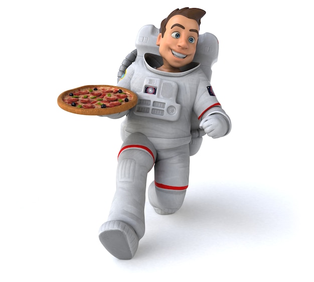 Divertimento astronauta - illustrazione 3D