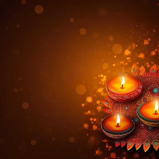 Diwali Card Banner Copia spazio Wishing ideas Diwali Celebration Greetings Diwali Images