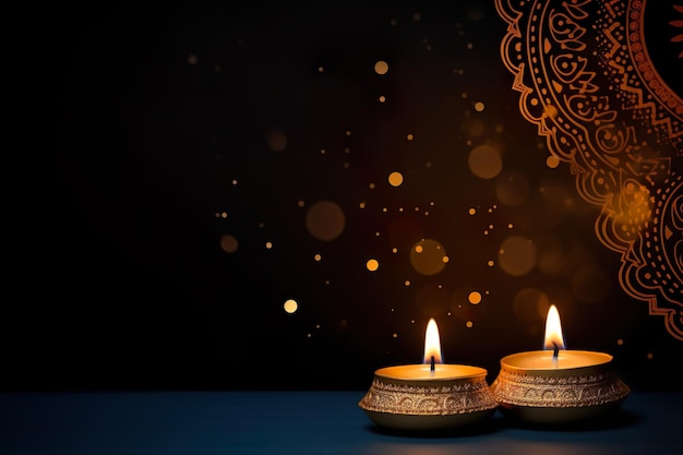 Diwali Card Banners Copy Space Idee di auguri Diwali Celebrazione Diwali Immagini