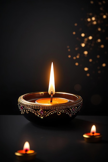 diwali deepavali o dipavali il festival delle luci con oro diya ai generazioni