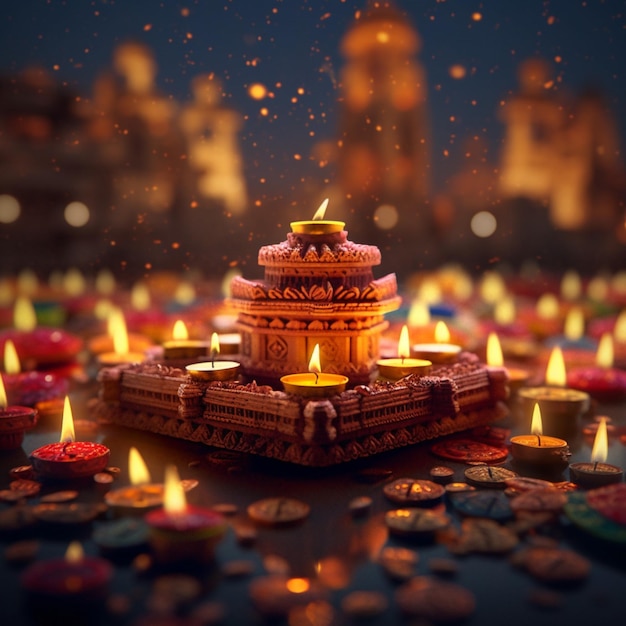 Diwali pubblica hdr 4K ultra hd di alta qualità