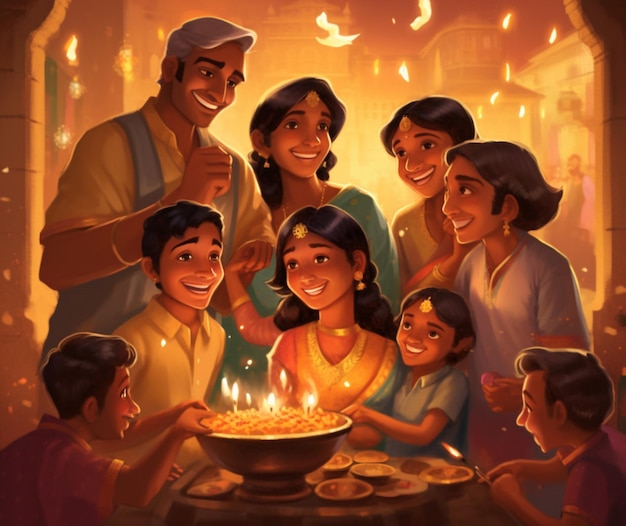 Diwali Un momento per la famiglia e gli amici