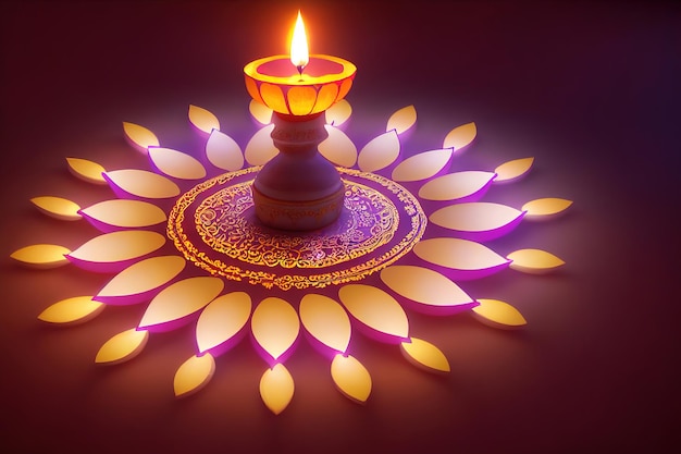 Diyas decorativi per diwali