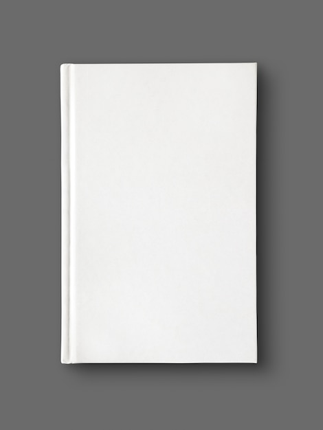 Dizionario in bianco chiuso, libro isolato su gray