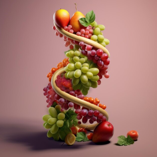 DNA costituito da frutta