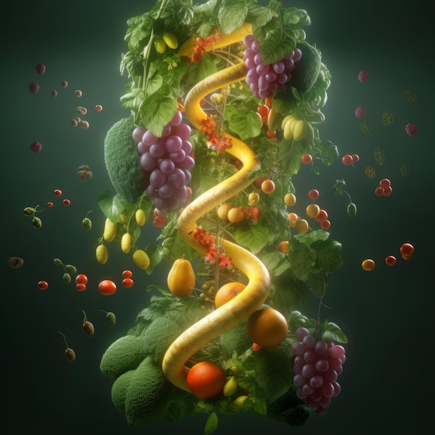 DNA costituito da frutta