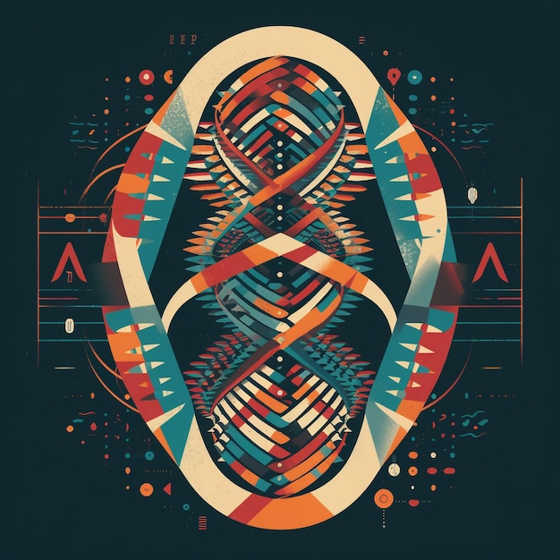 DNA nello stile della maglietta di Ben Jennings.