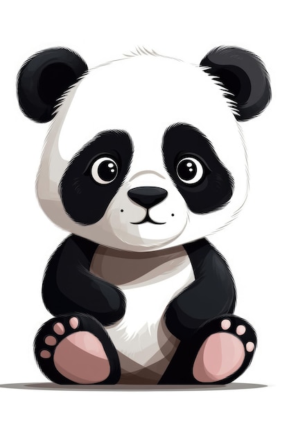 Dolce Baby Panda Illustrazione