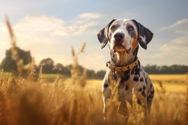 Dolce cane leopardo catahoula IA generativa