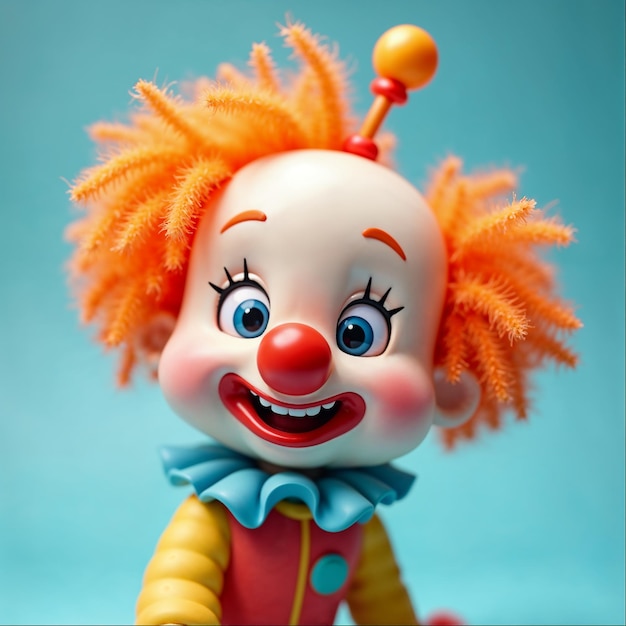 Dolce clown dei cartoni animati 3D