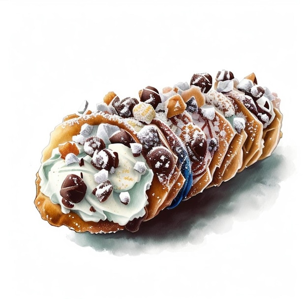 Dolce italiano di cannoli