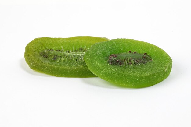 Dolce variopinto della fetta della frutta matura del kiwi verde conservato asciutto