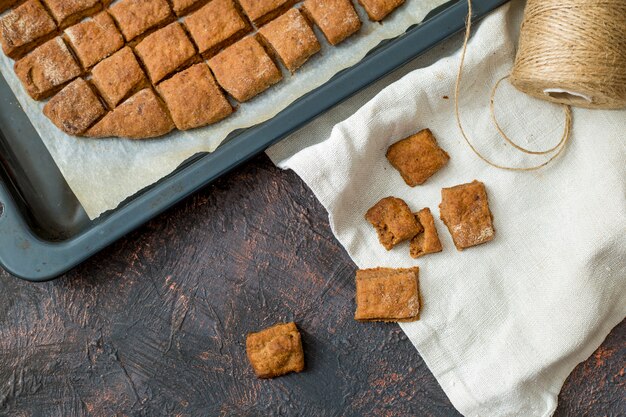 Dolci biscotti fatti in casa.