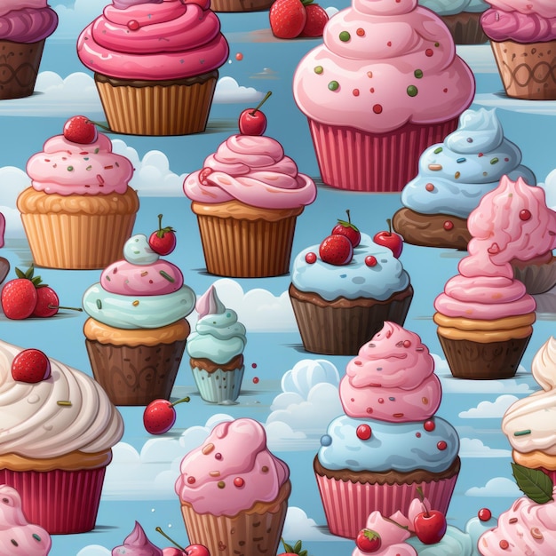 dolci colorati a disegno senza cuciture