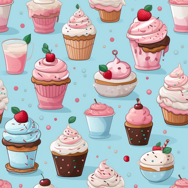 dolci colorati a disegno senza cuciture