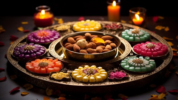 Dolci festivi di Diwali generativi ai