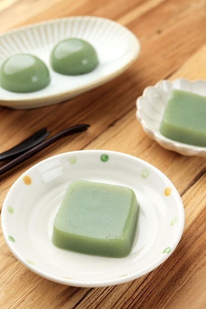 Dolci giapponesi Matcha Mizu Yokan